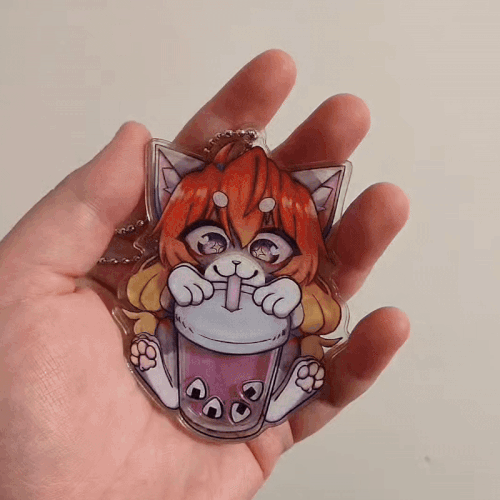 Layered 3D Shaker Keychain