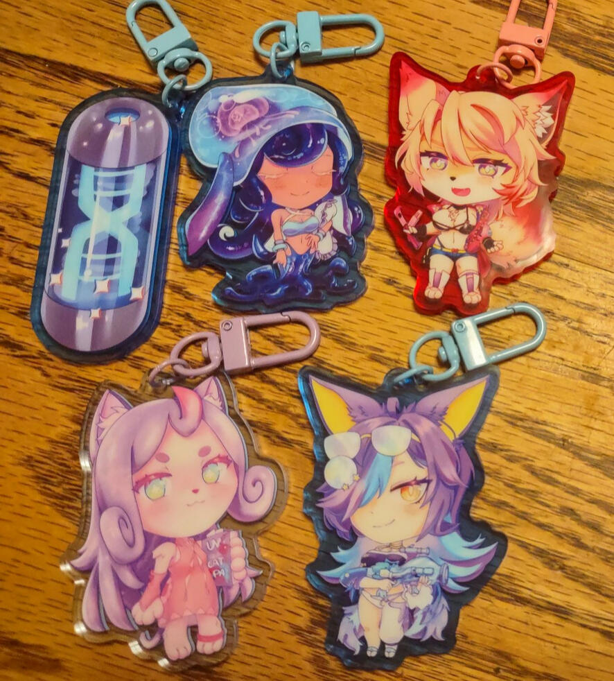 Cute Chibi Acrylic Keychains